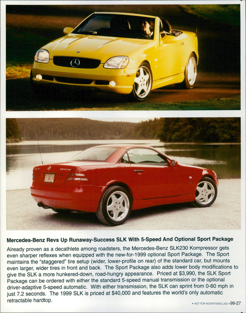 Mercedes Benz 1999 - Vintage Photograph