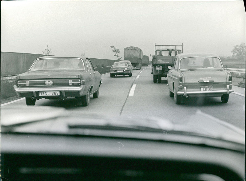 Cars on the Road - Vintage Photograph