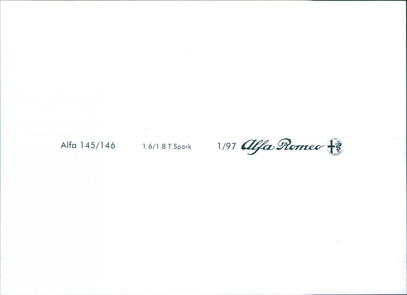 Alfa Romeo 145/146 - Vintage Photograph