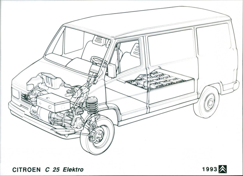 1993 Citroen C25 Electric - Vintage Photograph