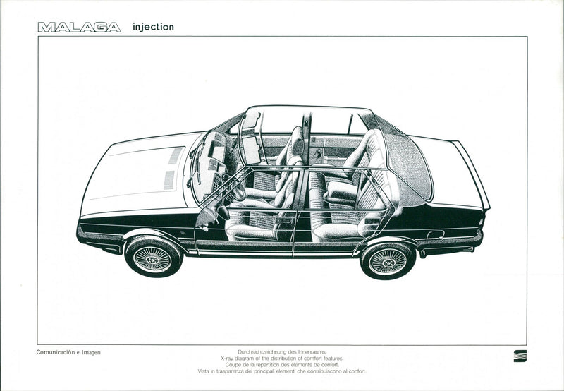 1988 Seat Malaga Injection - Vintage Photograph