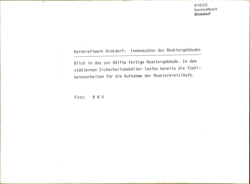 Brokdorf nuclear power plant on the Lower Elbe - Vintage Photograph