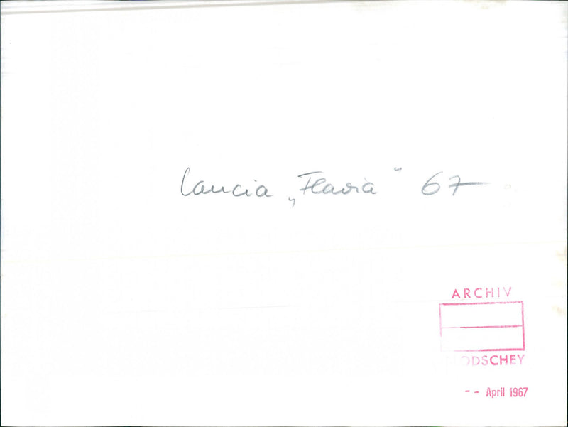 1967 Lancia Flavia - Vintage Photograph