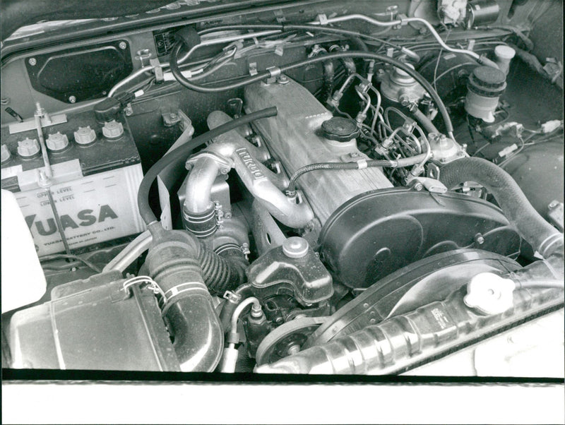 Car Engine - Vintage Photograph