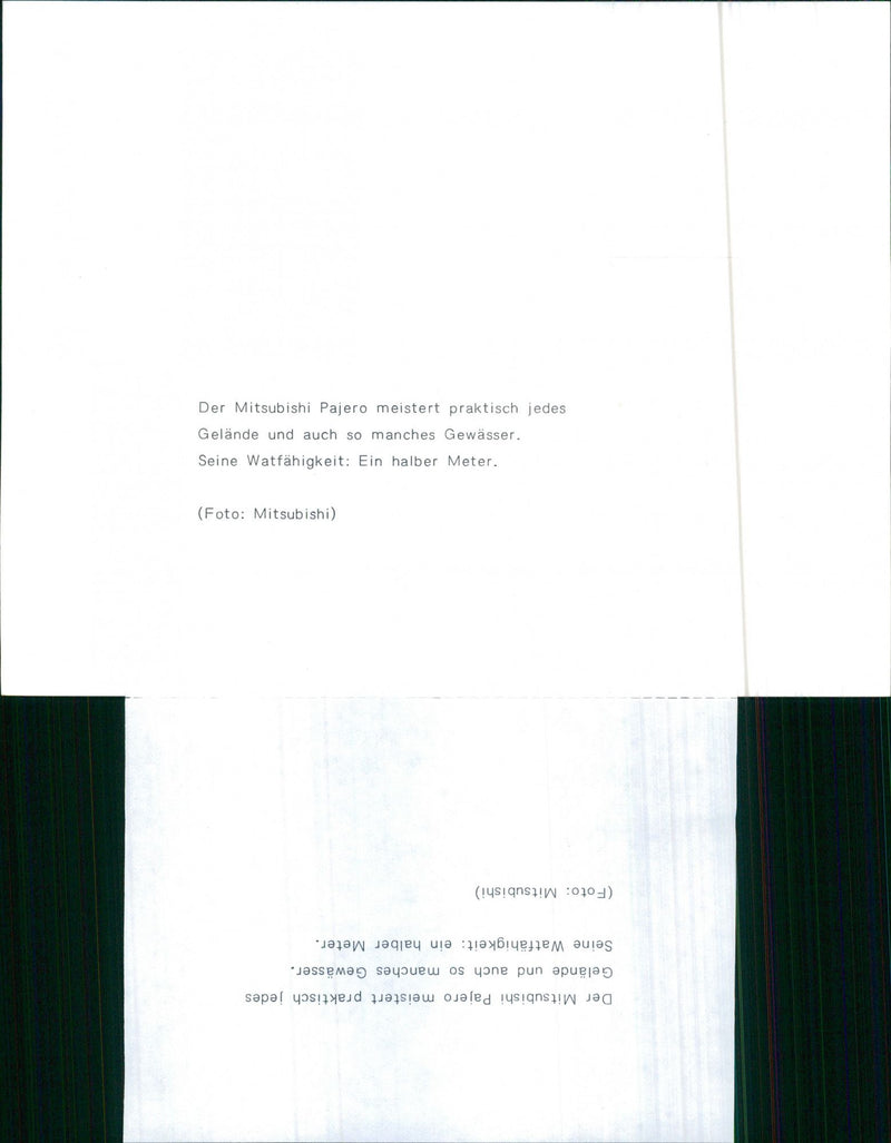 Mitsubishi Pajero - Vintage Photograph