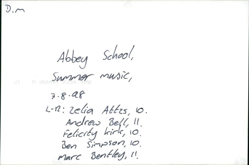 LEADER MUSIC SERIES - Vintage Photograph