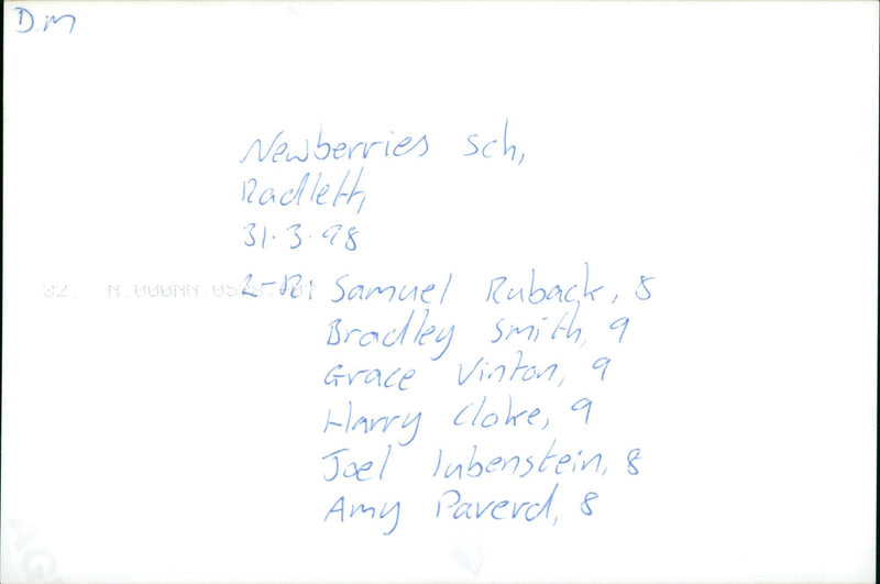 Newberries School Radlett - Vintage Photograph