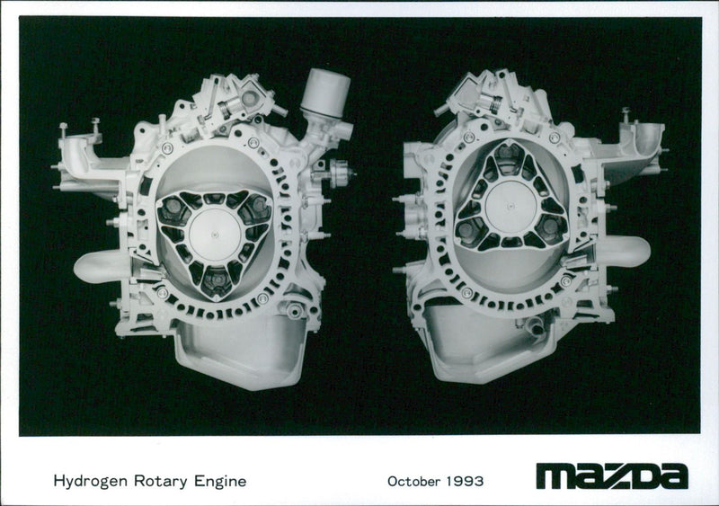 Mazda Hydrogen Rotary Engine - Vintage Photograph