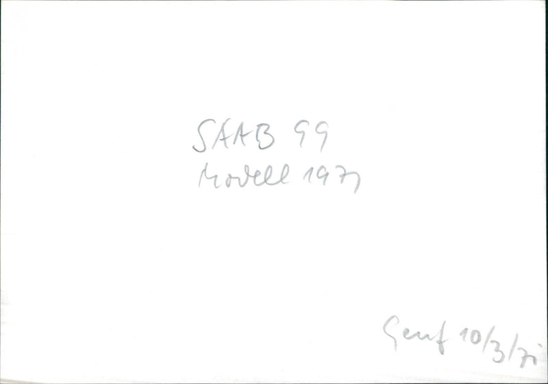 1971 Saab 99 - Vintage Photograph