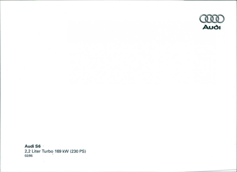 Audi S6 - Vintage Photograph