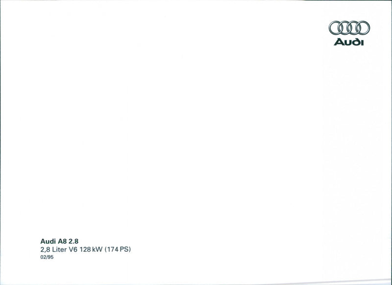 Audi A8 2.8 - Vintage Photograph