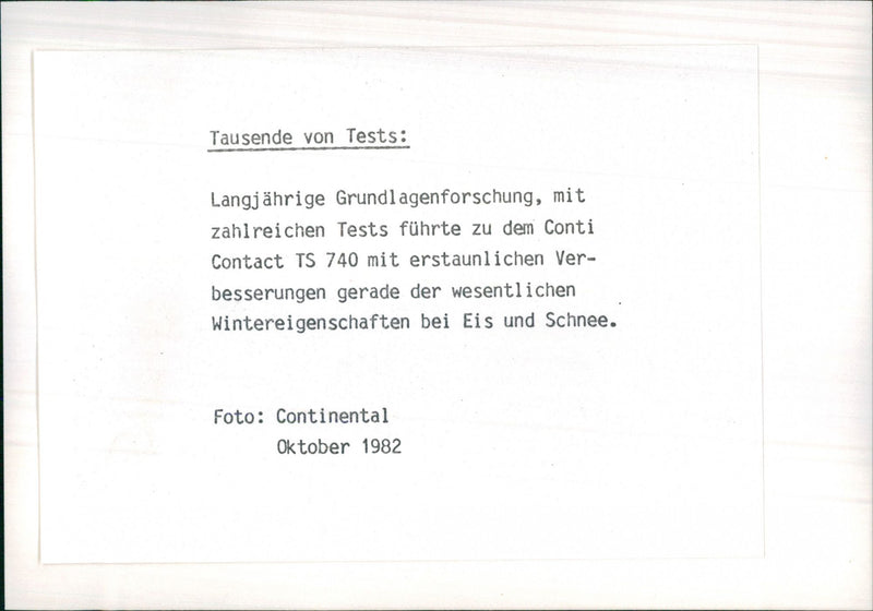 ContiContact TS 740 - Vintage Photograph