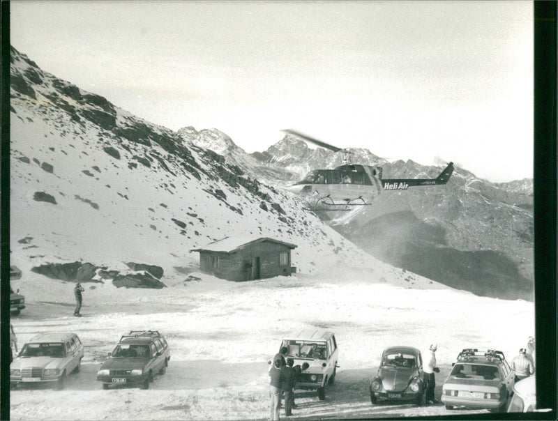 Continental tires winter snow traction testing team - Vintage Photograph