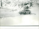 Continental tires winter snow traction testing - Vintage Photograph