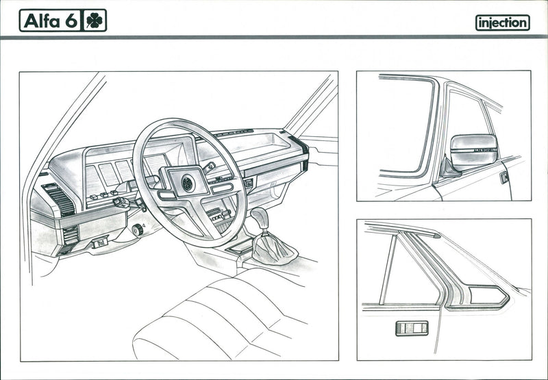 Alfa Romeo Alfa 6 injection - Vintage Photograph