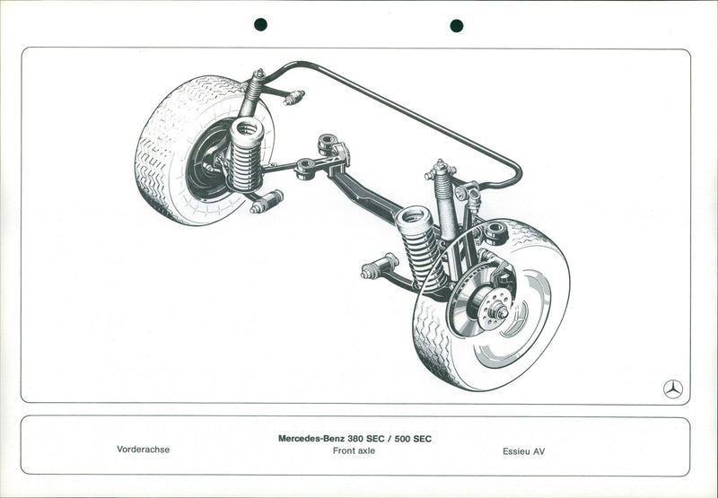 Mercedes-Benz 380 SEC/500 SEC - Vintage Photograph