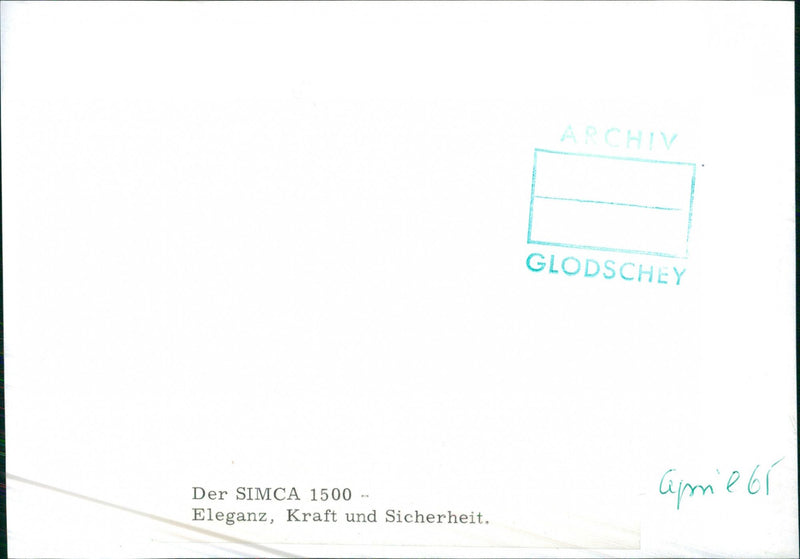 Simca 1500 - Vintage Photograph