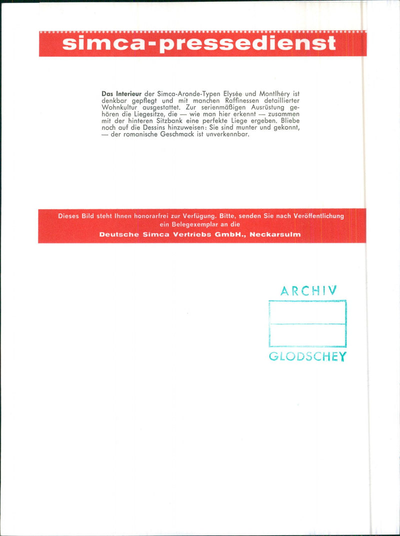 SIMCA - Vintage Photograph