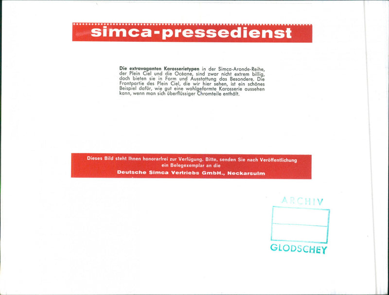 SIMCA - Vintage Photograph