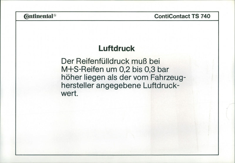 ContiContact TS 740 - Vintage Photograph