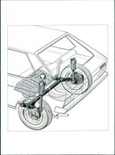 Audi 50 coupling link axle - Vintage Photograph