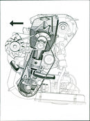Audi 50 engine - Vintage Photograph