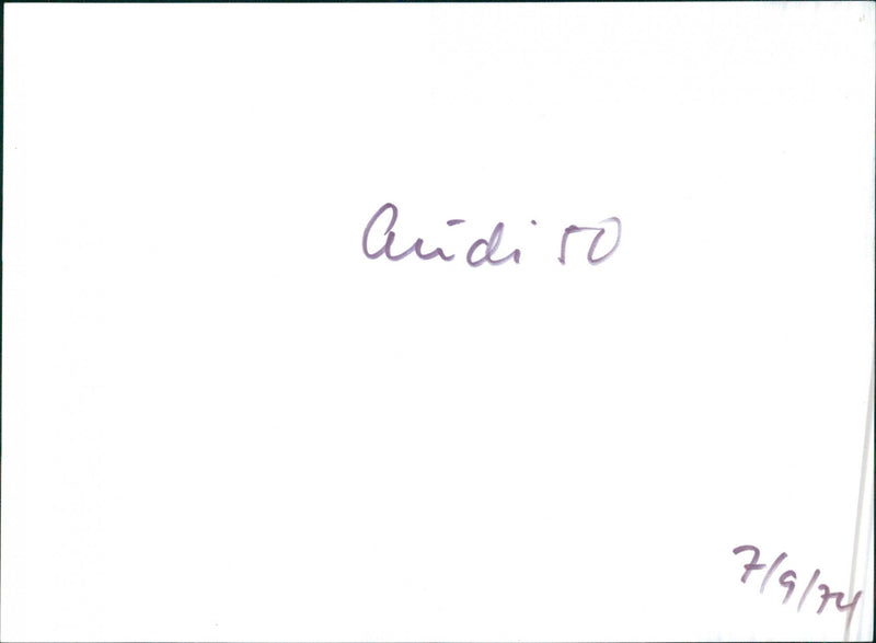 Audi 50 GL - Vintage Photograph