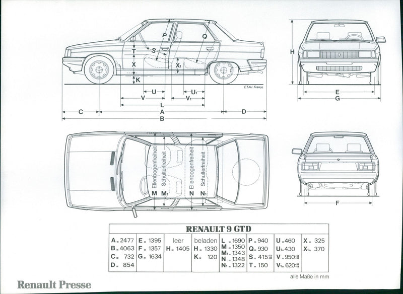 Renault 9 GTD - Vintage Photograph