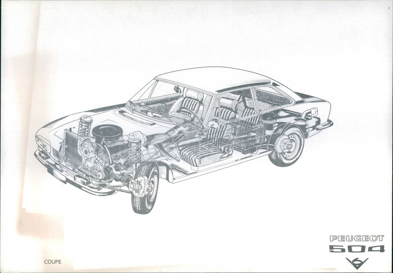 Peugeot 504 Coupe - Vintage Photograph