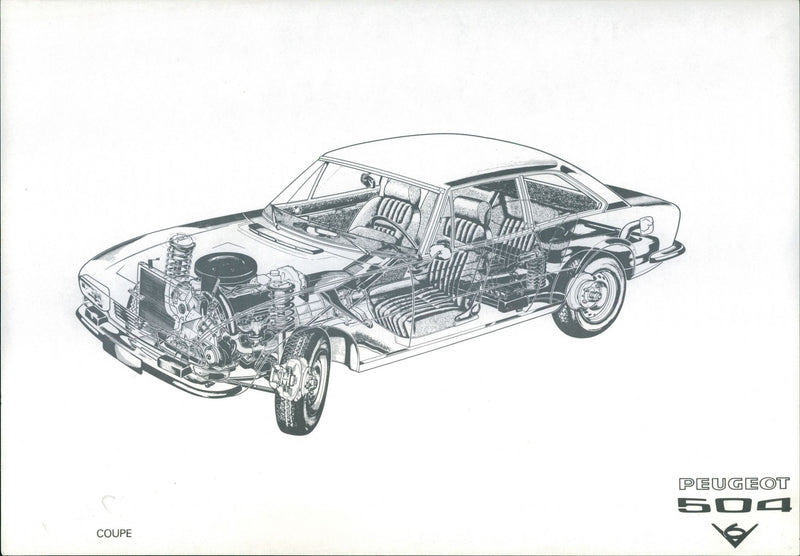 Peugeot 504 Coupe - Vintage Photograph