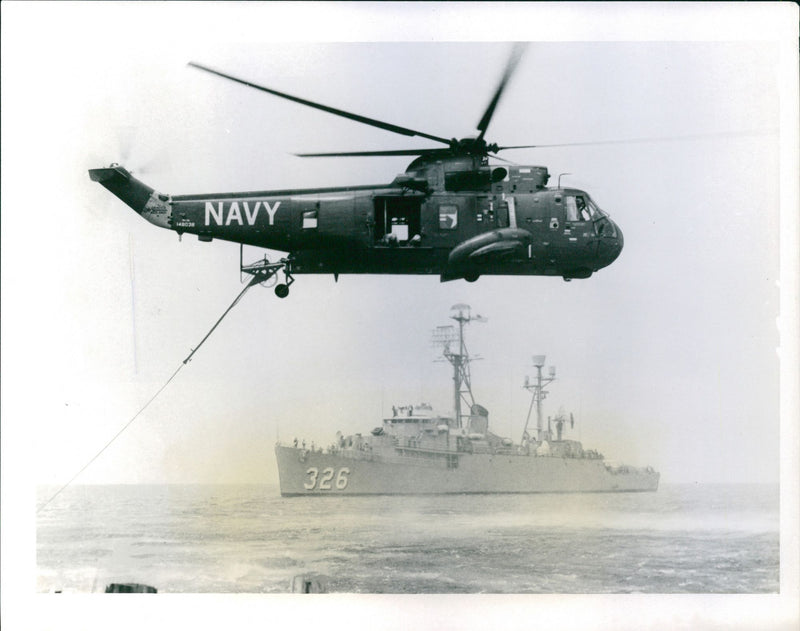 Naval Helicopter - Vintage Photograph