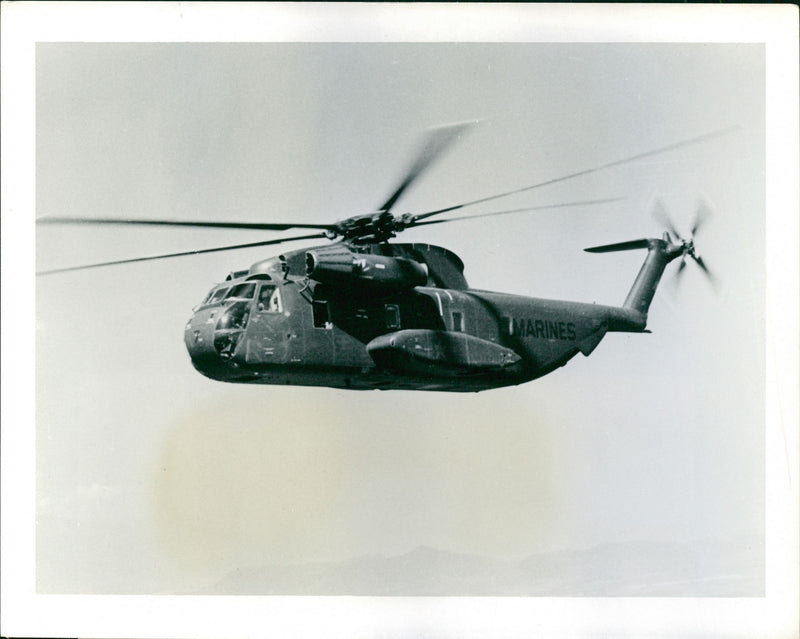 Marines Helicopter - Vintage Photograph