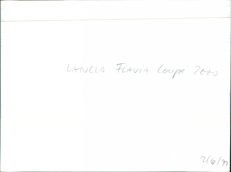 1971 Lancia Flavia Cou[pe 2000 - Vintage Photograph