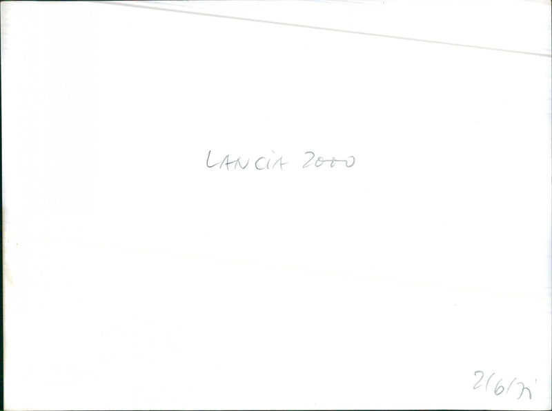 1971 Lancia Flavia Coupe 2000 - Vintage Photograph