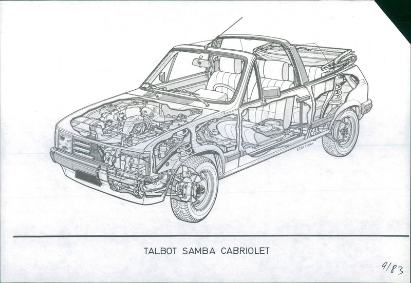 1983 Talbot Samba Cabriolet - Vintage Photograph