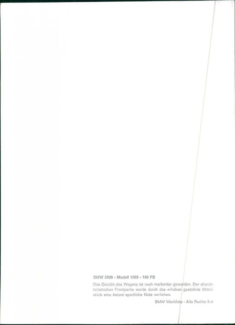 1969 BMW 2000 - Vintage Photograph