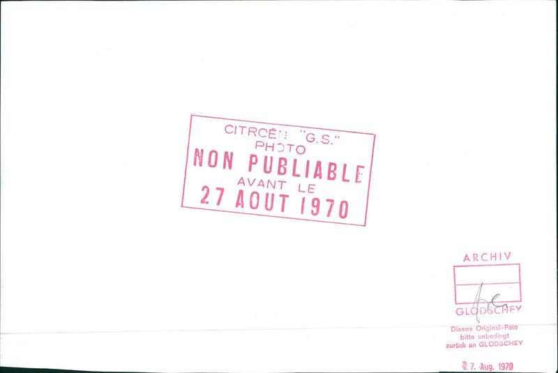 Citroen GS - Vintage Photograph