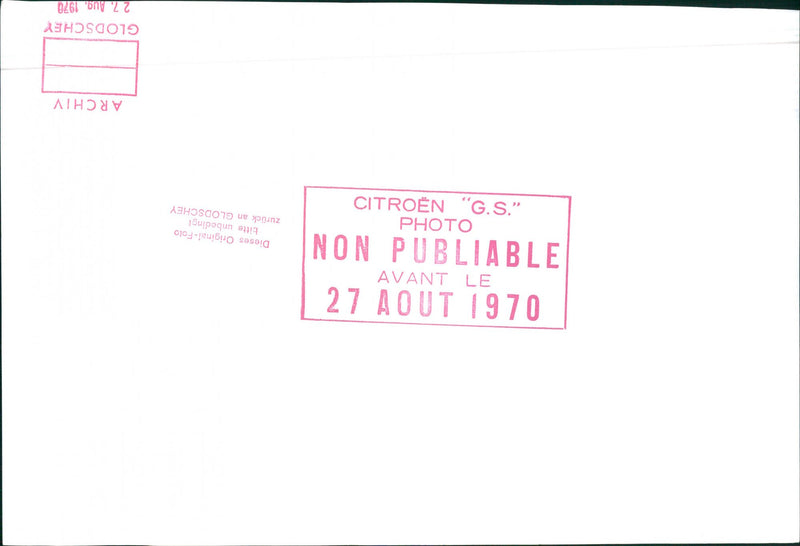 Citroen GS - Vintage Photograph