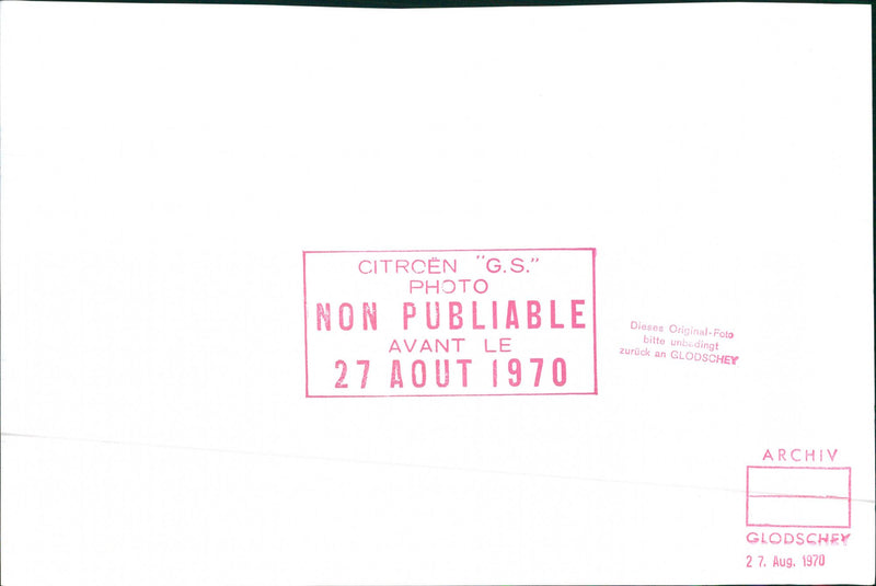 Citroen GS - Vintage Photograph