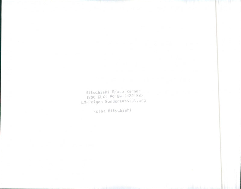 Mitsubishi Space Runner, 1991 - Vintage Photograph