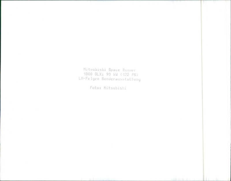 Mitsubishi Space Runner, 1991 - Vintage Photograph