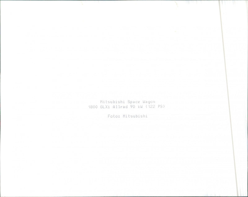 Mitsubishi Space Runner, 1991 - Vintage Photograph