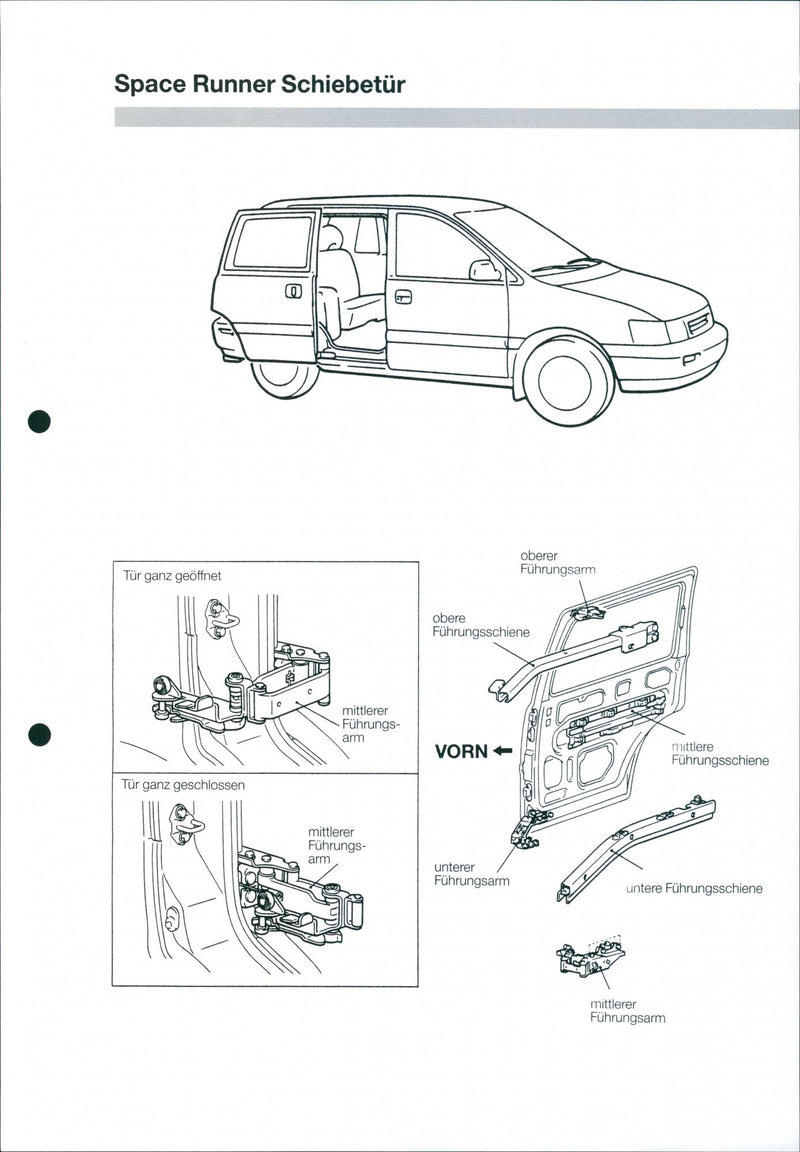 Mitsubishi Space Runner, 1991 Layout - Vintage Photograph