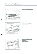 Mitsubishi Space Wagon, Luggage room layout, 1991 - Vintage Photograph