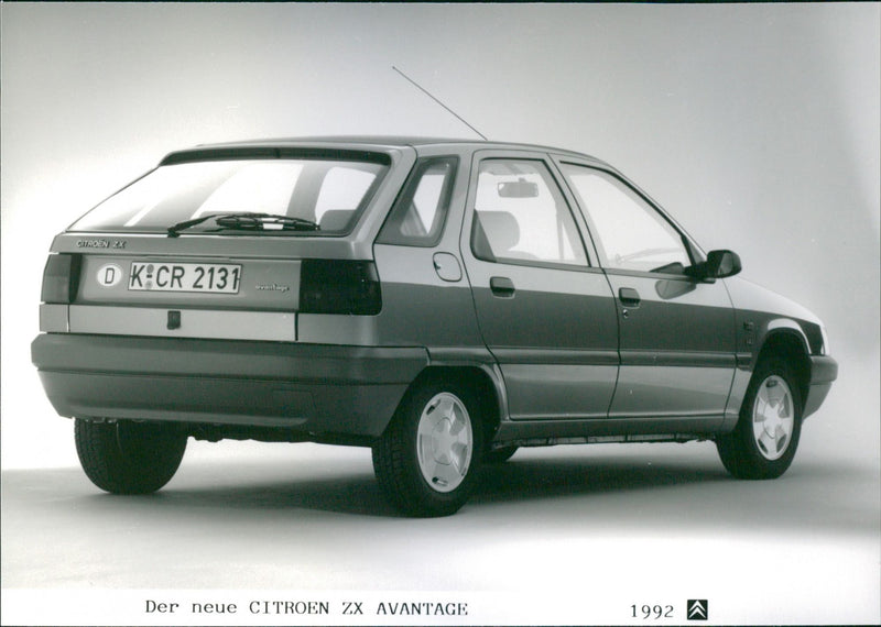 1992 Citroen ZX Avantage, rear view - Vintage Photograph