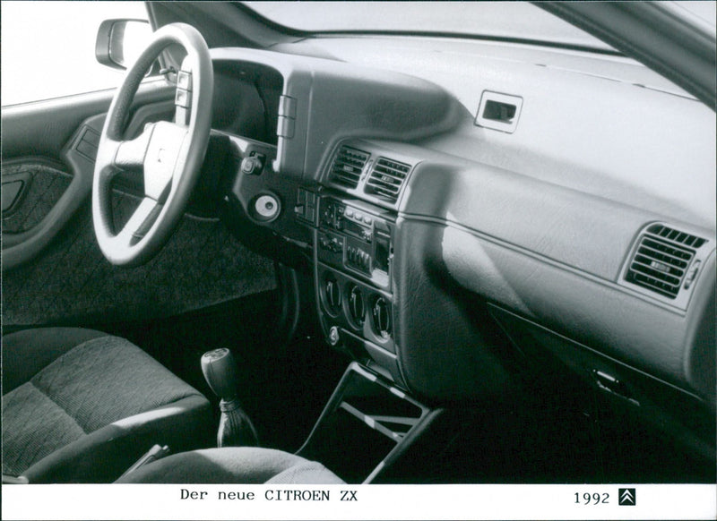1992 Citroen ZX, dashboard - Vintage Photograph