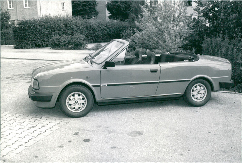 1985 Skoda Rapid 130 Cabriolet, sideview - Vintage Photograph