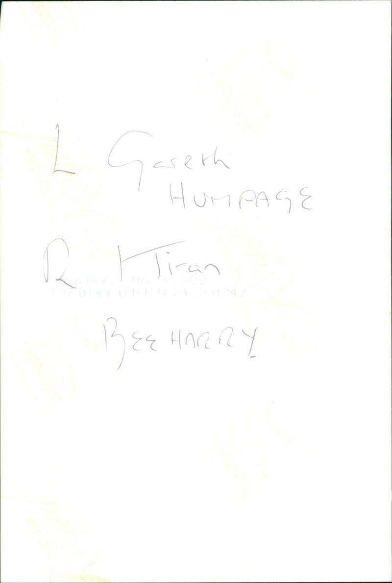 Gareth Humpage & Kiran Beeharry - Vintage Photograph