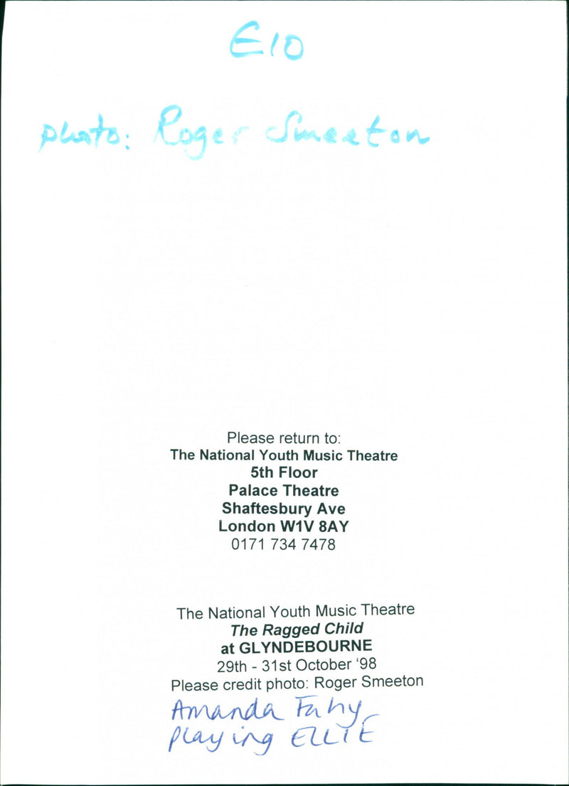 NATIONAL PALACE MUSIC SERIES - Vintage Photograph