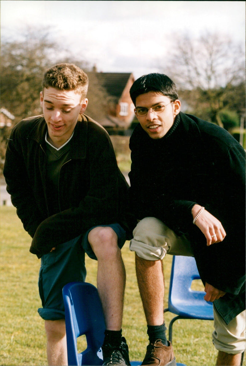 (L) Gareth Humpage & (R) Kiran Beeharry - Vintage Photograph